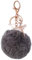 Bommel Schlüsselanhänger Fellbommel Taschenanhänger Pelzbommel Pompom Keychain Anhänger mit Strass und Ballett Mädchen Schlüsselbund für Handtasche Schlüssel Auto