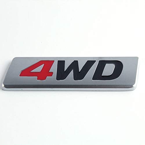 Graven 3D Chrom-Metall-Aufkleber 4WD Emblem 4x4 Abzeichen Auto Styling für Honda CRV Accord Civic Suzuki Grand Vitara Swift SX4, FTS-93F774CDF72409A34D174FD79BBB49C4, rot