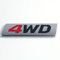 Graven 3D Chrom-Metall-Aufkleber 4WD Emblem 4x4 Abzeichen Auto Styling für Honda CRV Accord Civic Suzuki Grand Vitara Swift SX4, FTS-93F774CDF72409A34D174FD79BBB49C4, rot