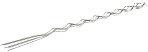 WERKA PRO Lot 5 Tuteurs Spirales 1,8m en Acier