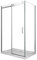 Box Doccia Angolare Reversibile Lusso Parete Fissa e Porta Scorrevole Vetro 8 mm H.190 (70 (67-69,5) x 120 (117,5-119))