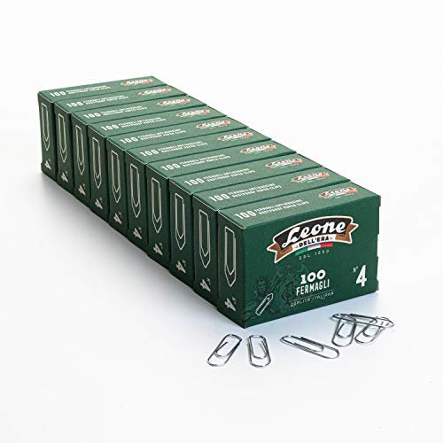 1.000 Fermagli Zincati Leone Dell'Era, N°4 0,90 x 32 mm - punta triangolare