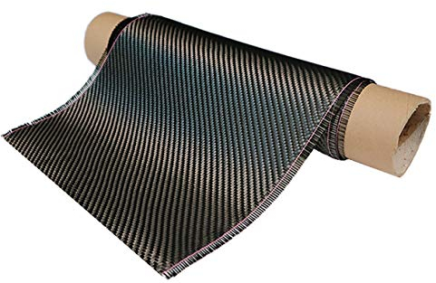 SOFIALXC 3k Kohlefasertuch ist sehr robust und verschleißfest, Breite: 27 cm, Länge: 1000 cm, 210 g/m2