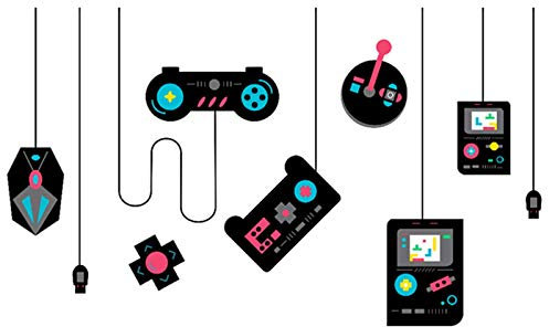 Cuayaes Gaming Wallpaper, Boys Gaming Wall Stickers, Colorful Video Game Controller Wall Decals, Gaming Wall Art Vinyl Wall Decoration for Living Room Boys Bedrooms