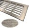 Lüftungsgitter Aluminium | 100mm x 250mm | Farbe: Edelstahl - gebürstet | Lüftungs Gitter Alu | Stegblech | Belüftungsgitter | Heizungsgitter | Belüftungsgitter/Lüftung