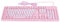 USB Keyboard, 104 Keys Wired Keyboard, With Multiple Drainage Holes, For home, business office, games(Pink)