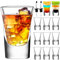 SuproBarware Shot Glass Set of 12-1.2oz/35ml Clear Shot Glass with Heavy Base, Rock Shot Glasses Bulk for Cocktail, Vodka, Espressos, Liqueurs, Tequila and Desserts (12 Pack)