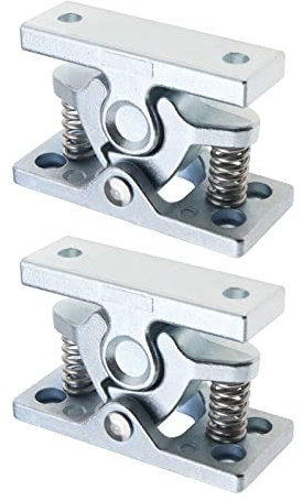 VGOL 2pcs Retenue de Porte Robuste Bouchon de Verrouillage en Alliage de Zinc Ressort Pince de Porte Matériel Boucle de Porte pour Caravane Camping-cars Bateau