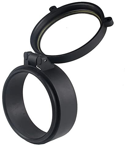 SLOYCA 1 stück 30mm-69mm Jagd Transparent Zielfernrohr Objektivabdeckung Taktisches Visier Flip Up Schnellfeder Schutzkappe Objektivdeckel (Color : 58mm)