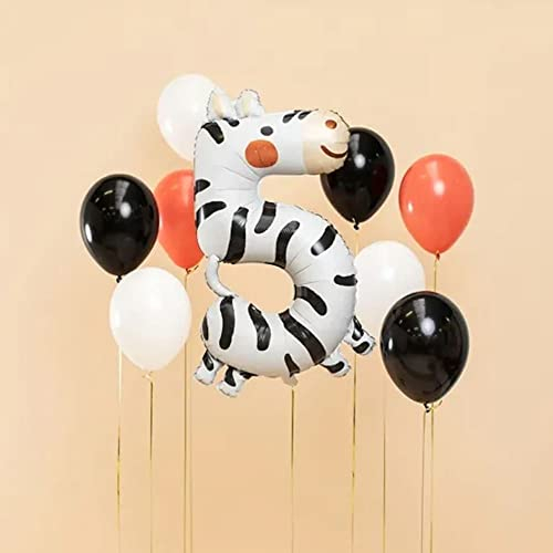 PartyDeco Riesenzahl #5 Zebra