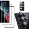 Kameraschutz für Samsung Galaxy S22 Ultra, Kamera Linse Folie Panzerglasfolie Sichtschutz Kamera Schutzfolie Linsen Displayschutzfolie mit HD Panzer Schutz Tempered Glas, Schwarz (1 +2 Stück)