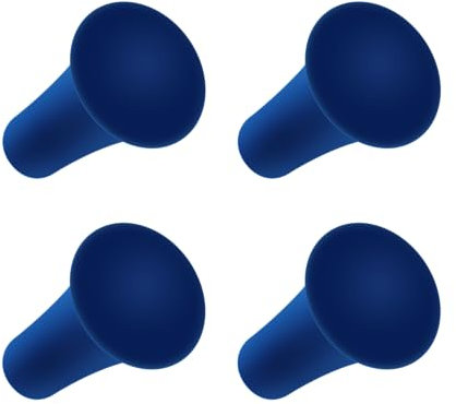iSaddle Rubber Cap for X-Grip Mount Holder Compatible With RAM Bicycle Motorcycle Phone Holder Stand - Non-Slip Bracket Replacement Rap-UN-Cap-BLUEU (4PCS Blue)