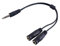 Ruitroliker 1.2m Talkback Chat Converter Lead Compatible PC Headset Adapter for Xbox One PS4 Gaming Audio Accessories