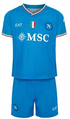 SSC NAPOLI Unisex Kinder Season 23/24 Set Gara Infant Home Rennset Junior, hellblau, 12 MESI