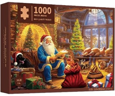 Christmas Puzzle Advent Calendar, Puzzle Advent Calendar, 1000 Pieces Winter Puzzle, Winter Jigsaw Puzzles Advent Calendar, Winter Christmas Puzzles for Home Party Decorations