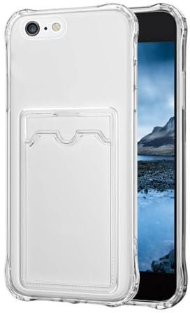 SDTEK Coque pour iPhone 6 / 6s, Couverture Transparente Gel Absorbant Chocs Porte-Carte Protection Anti-Chute