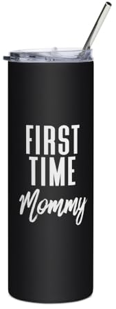 First Time Mommy Future Mom Baby Bump Bicchiere in acciaio inossidabile