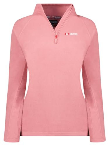 Canadian Peak Tugeak Hz Lady - Polaire Fine Femme Chaude Fermeture Zip - Veste Automne Hiver Printemps Chaud Femmes - Longues Manches Vetement Pull Fourrure Doux Confort (Rose Pale XXL)