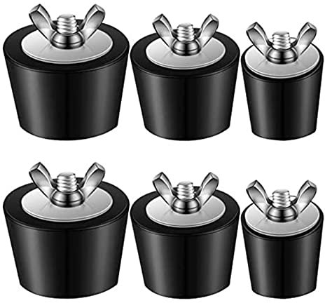 MSCHENZW 2X Enchufe de Goma para Piscina de 3 Tamaños, Enchufe de Línea de Retorno para Piscina, Enchufe Divisor para Piscina, Enchufe para Piscina sobre El Suelo, Piscina Enterrada