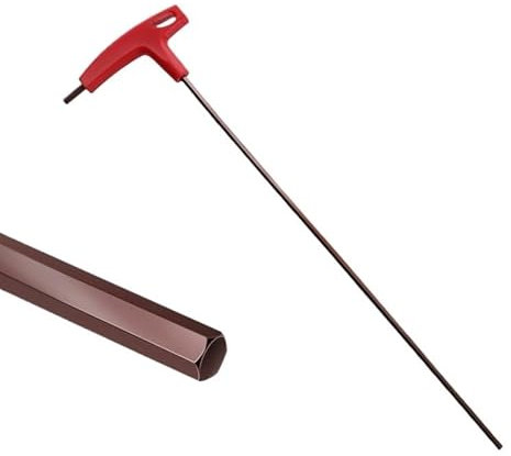 InbusschlüSsel Set Lange Typ Hex Schlüssel Set 3/4/5/6/8mm Allen Schlüssel Hand Werkzeug hexagon Set T Griff Flache Schlüssel Reparatur Werkzeuge Schlüssel for Reparatur Auto InnensechskantschlüSsel (
