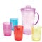 Set of 4 Shatterproof 460ml Baroque Embossed Tumblers & 2L Jug Garden Patio Summer Outdoor Dining Cocktails Fruit Juice Water