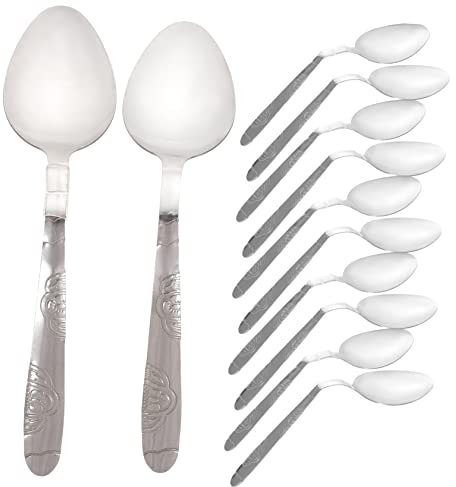 BESTonZON 12 Piezas de Material de Hierro Cucharas Dobladas Accesorios para Trucos Cucharas para Doblar La para El Escenario Fiesta de Cumpleaños