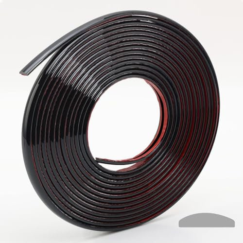 Striscia autoadesiva nera 3D per bordi da parete, nastro adesivo decorativo per soffitto/angolo/specchio/mobili/porta/armadio/casa e decorazione auto (2 cm x 5 m)