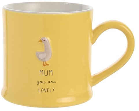 Celebrations - Love Life - 'Mum You are Lovely' Mother's Day Ceramic Mug - Kitchen Gifting and Homeware for Tea, Coffee & Hot Drinks - 330ml / 11.15oz.