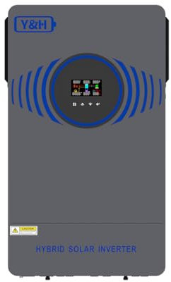 Y&H 6.2KW 48VDC Solar Hybrid Inverter Built-in Air Switch and Lightning Protection,Pure Sine Wave AC220V Dual Output,WIFI+BMS dual communication,MPPT 120A Solar Charger