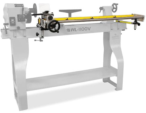 BAMATO Drechselmaschine WL-1100V Drehbank Drehtischmaschine | Leistung 750W | 500-2000 min-1 stufenlos variabel | Werkstücke bis 1100mm | 4-Zackmitnehmer (Kopiereinrichtung WL1100 CD (ohne WL-1100V))