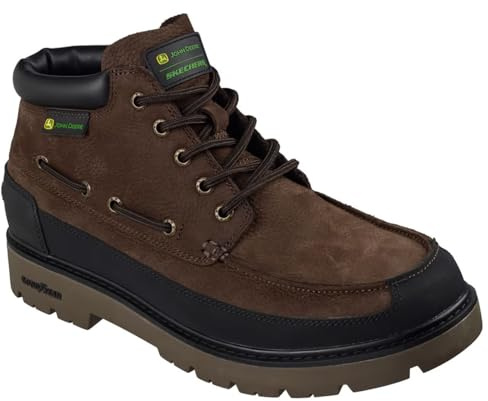 Skechers Caldwell CutlerAnkle Boot für Herren, Schokoladenleder, Synthetik, 41.5 EU