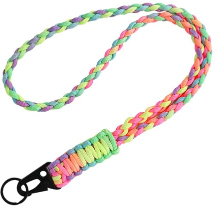 ZhuoFan Cordon Telephone Portable,Tour de Cou Telephone Universelle avec Patchs,Porte Badge Collier Lanière Amovible Résistante,Compatibles avec Tous Les Smartphones,Clés,Carte d'étudiants - Coloré 1