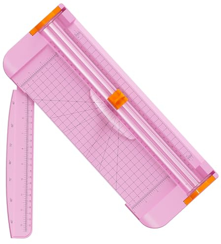 Taglierina per carta A4 con lame per taglierina, ghigliottina con sicurezza automatica di sicurezza, strumento per scrapbooking per tagliare la carta