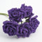Italian Options Colourfast Artificial Foam Rose Flowers Wedding Bouquet, 5cm, Purple