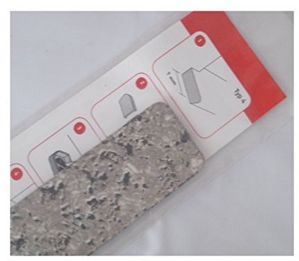 Abschlußkappe für Fensterbänke, InStyle-Blende Type 4 Granit VE1 ca. 4 cm breit