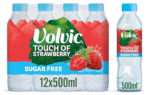 Volvic Touch of Fruit Strawberry Sugar Free Still Flavoured Water Multipack 12 x 500ml