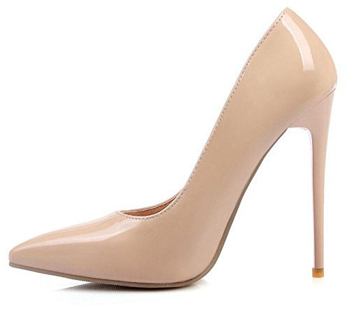 Onewus Donna Elegante décolleté con tacco a spillo Scarpe per matrimonio, albicocca, 39 EU