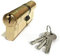 High Security Euro Door Lock Cylinder - Size : 40/55 - Brass Finish - 3X Keys - Anti Pick, Anti Drill, Anti Bump, Anti Snap - for PVC/uPVC Doors, Patio Doors etc