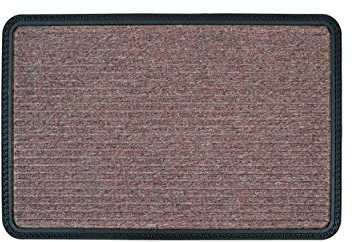 Carpido Fußmatte Außen & Innen - 25x60 cm - Braun Linien - Sauberlauf Türmatte rutschfest - Schmutzfangmatte sehr strapazierfähig - Fussmatte aussen Stufen