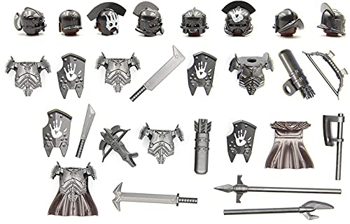 Uruk-hai Ork-Zahnräder für Lego Figur (frei 8 Soldat) (Schwarz)
