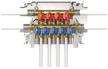 TECO Kit k4.3 collettore di distribuzione Sanitario f Multi-INT. 4+5 f13, Multicolore, Standard