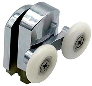 Shower Door Wheels | 23mm, or 25mm | Upper or Lower | Double Roller | ROLL033 (Lower Wheel (23mm))