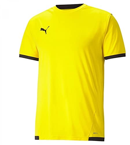PUMA Unisex Kids teamLIGA Jersey Jr Shirt, Cyber Yellow-puma Black, size: 176