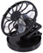 Hztyyier Clip On Fan Electric Mini Clip-on Solar Fan Air Conditioner Cooling Cell Fan Personal Desk Fan for Travel Camping Hiking Cooling Office Car