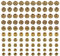 NBEADS 100 Stück 10 Stile Legierung Europäische Perlen, Antike Goldene Große Lochperlen Tibetischen Stil Perlen Metall Spacer Perlen Für Armband Schmuckherstellung, Loch: 4-5.5 mm