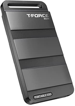 TEAMGROUP T-Force M200 Portable SSD 500GB USB3.2 Gen2x2 Type-C Read up to 1800MB/s Write up to 1500MB/s Compatible with PS5 & Xbox & Chrome OS T8FED9001T0C102