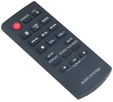 VINABTY Neu N2QAYB000984 Fernbedienungersetzt N2QAYB000984 Ersetzt Fernbedienung für Panasonic Micro Hi-Fi Radio System N2QAYB000984 SA-PM250ECS SA-PM250EGS SAPM250EE-S SC-PM250EB Remote Control
