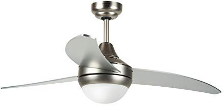 Taurus Fresko 3B - Ventilador de techo con luz | 3 aspas | 120 cm de diámetro | control remoto | Posición verano/invierno | temporizador | lámpara de 60W | motor 100% cobre | silencioso