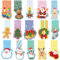 15 Stück Magnet Lesezeichen kinder,Magnetische Lesezeichen Weihnachten,Magnetische Lesezeichen Kinder,Weihnachtsgeschenke Kleinigkeiten,Buchmarkierungen Mitgebsel für Schüler Lehrer