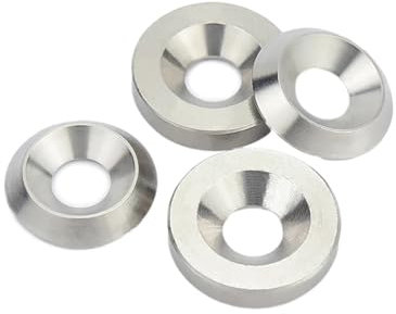 NORAZE M3 M4 M5 M6 M8 M10 304 Edelstahl Konische Unterlegscheibe Solide Senkkopf Flache Dichtung Konkave Und Konvexe Konische Unterlegscheiben (Color : Silver, Size : 10pcs Flat M5x16x3)